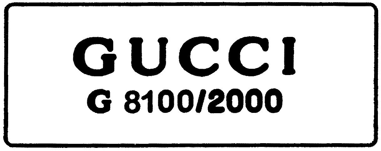 Paraqitja e markës GUCCI G 8100/2000