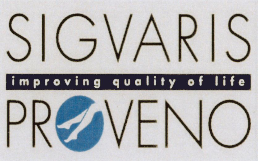 Paraqitja e markës SIGVARIS improving quality of life PROVENO
