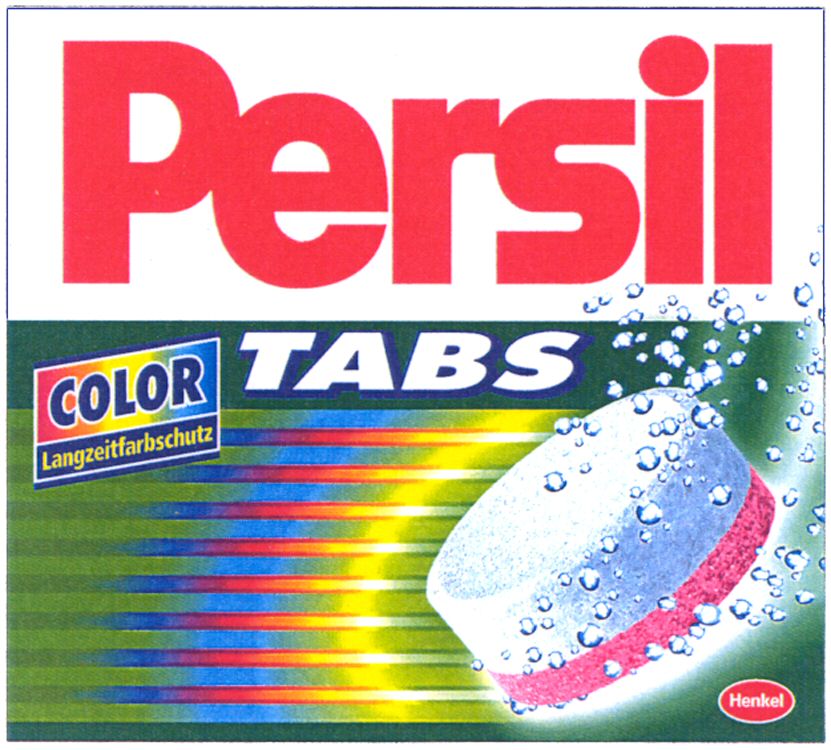 Paraqitja e markës Persil TABS COLOR Langzeitfarbschutz