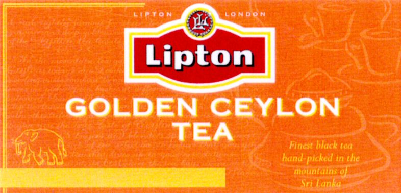 Paraqitja e markës Lipton GOLDEN CEYLON TEA