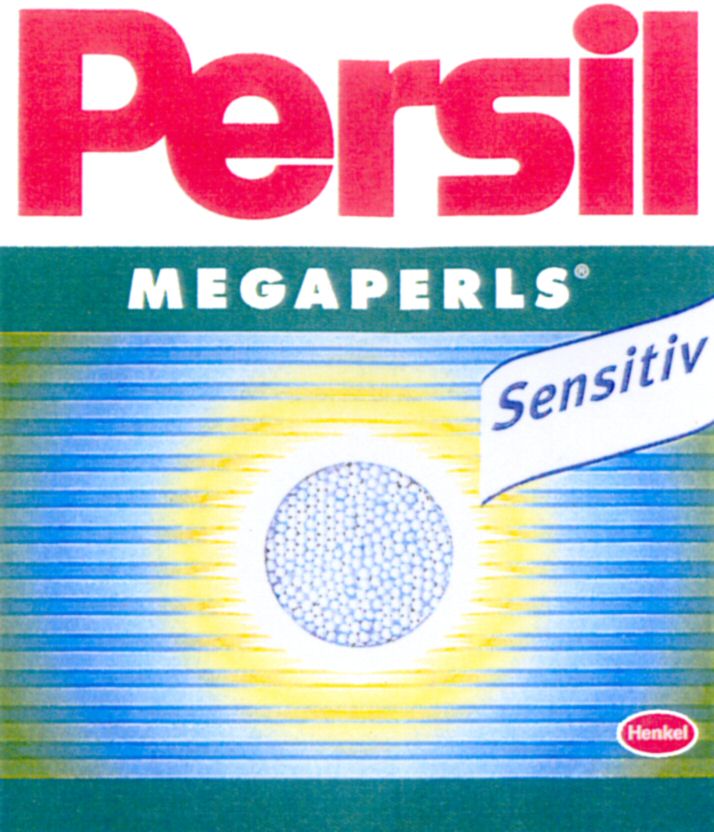 Paraqitja e markës Persil MEGAPERLS Sensitiv