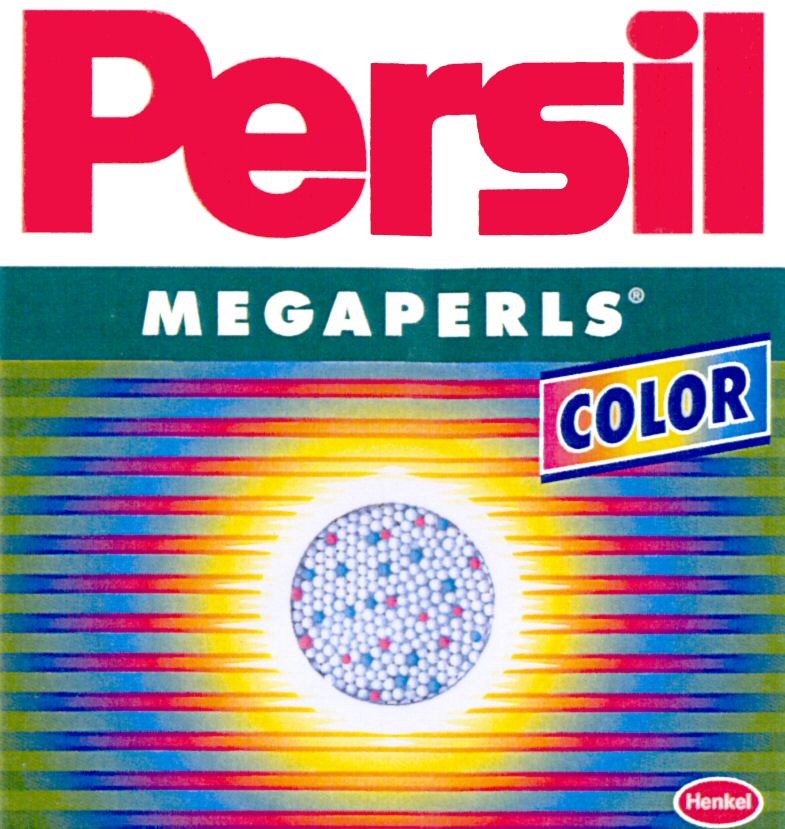 Paraqitja e markës Persil MEGAPERLS COLOR