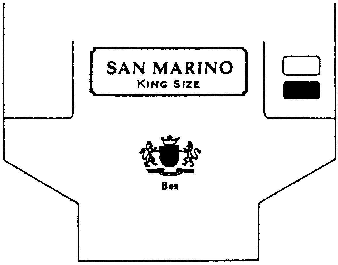 Paraqitja e markës SAN MARINO KING SIZE