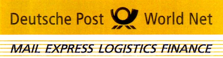 Paraqitja e markës Deutsche Post World Net MAIL EXPRESS LOGISTICS FINANCE
