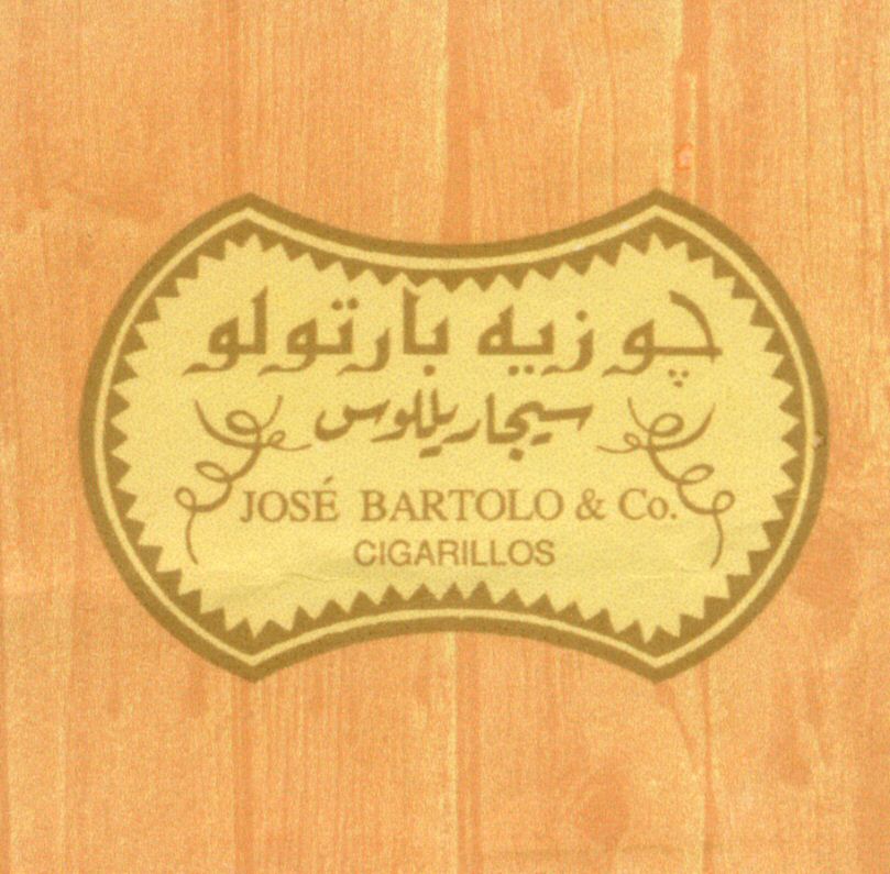 Paraqitja e markës JOSE BARTOLO & Co. CIGARILLOS