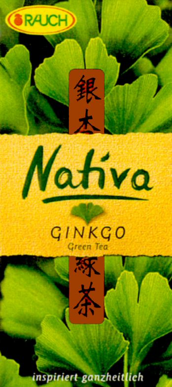Paraqitja e markës RAUCH Nativa GINKGO Green Tea