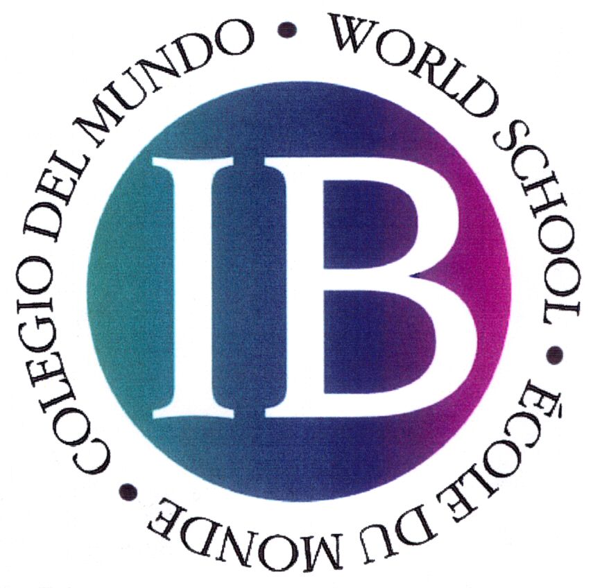 Paraqitja e markës IB COLEGIO DEL MUNDO WORLD SCHOOL ECOLE DU MONDE