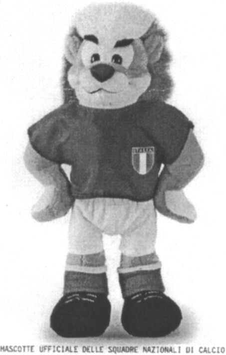 Paraqitja e markës MASCOTTE UFFICIALE DELLE SQUADRE NAZIONALI DI CALCIO