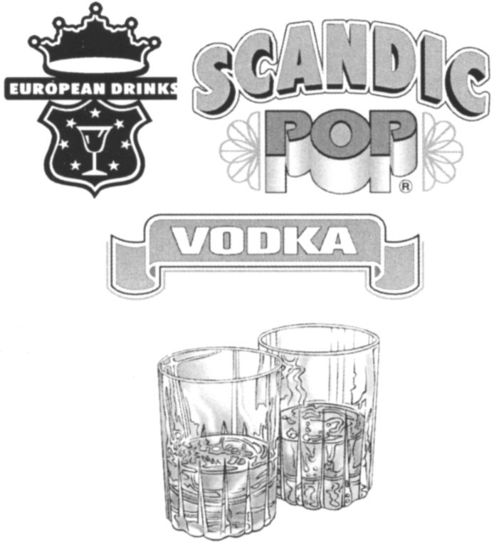Paraqitja e markës EUROPEAN DRINKS SCANDIC POP VODKA