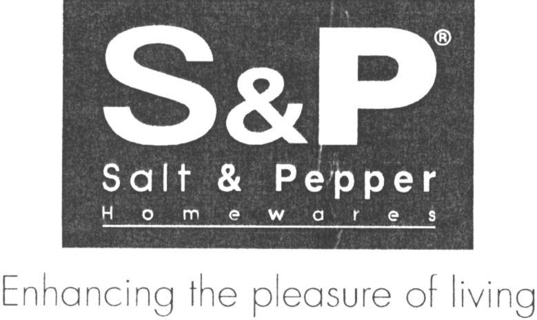Paraqitja e markës S&P Salt & Pepper Enhancing the pleasure of living