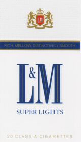 Paraqitja e markës L&M SUPER LIGHTS 20 CLASS A CIGARETTES