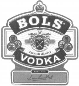 Paraqitja e markës BOLS VODKA