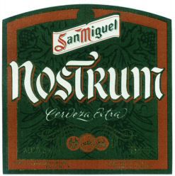 Paraqitja e markës San Miguel NOSTRUM Cerveza Extra