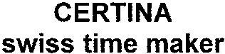 Paraqitja e markës CERTINA swiss time maker
