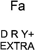 Paraqitja e markës Fa DRY+EXTRA