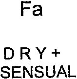 Paraqitja e markës Fa DRY+SENSUAL