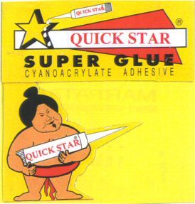 Paraqitja e markës QUICK STAR SUPER GLUE CYANOACRYLATE ADHESIVE