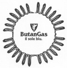 Paraqitja e markës ButanGas Il sole blu.