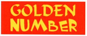Paraqitja e markës GOLDEN NUMBER
