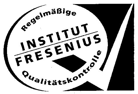 Paraqitja e markës INSTITUT FRESENIUS Regelmäßige Qualitätskontrolle