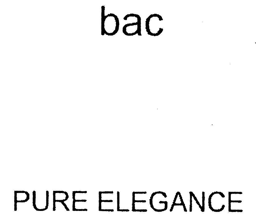 Paraqitja e markës bac PURE ELEGANCE