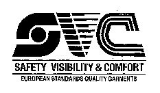 Paraqitja e markës SAFETY VISIBILITY & COMFORT EUROPEAN STANDARDS QUALITY GARMENTS