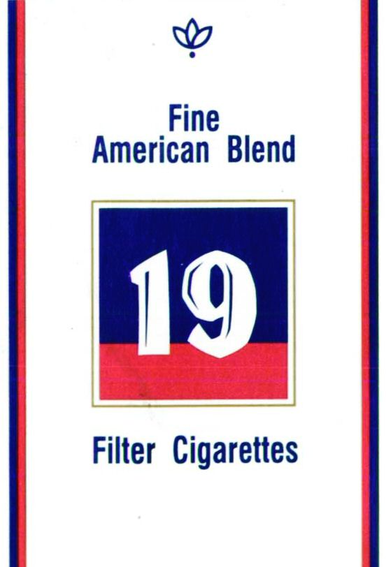 Paraqitja e markës Fine American Blend 19 Filter Cigarettes
