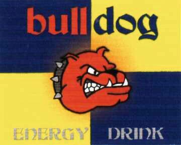 Paraqitja e markës bulldog ENERGY DRINK