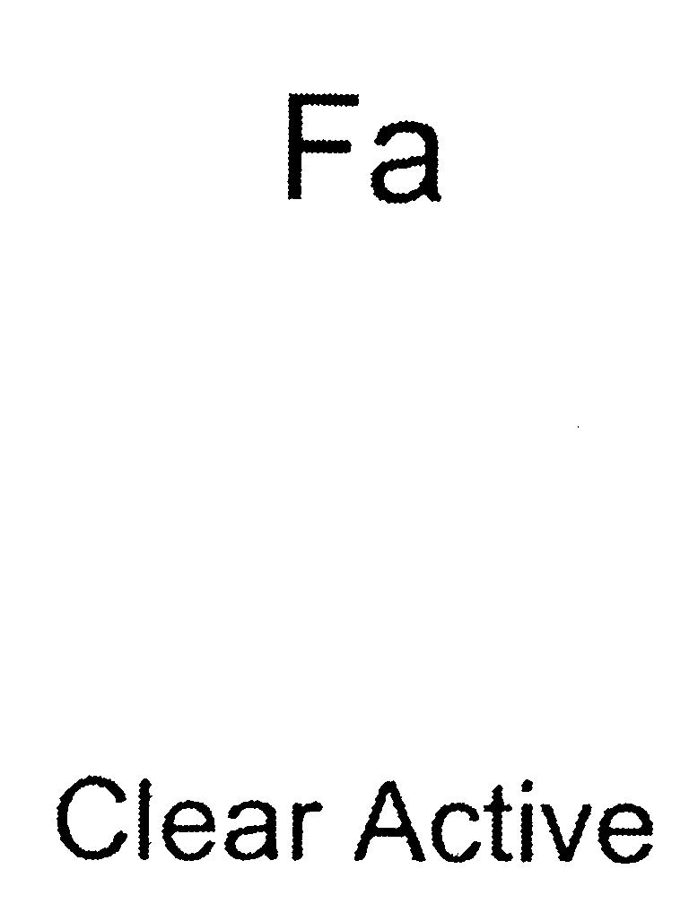 Paraqitja e markës Fa Clear Active