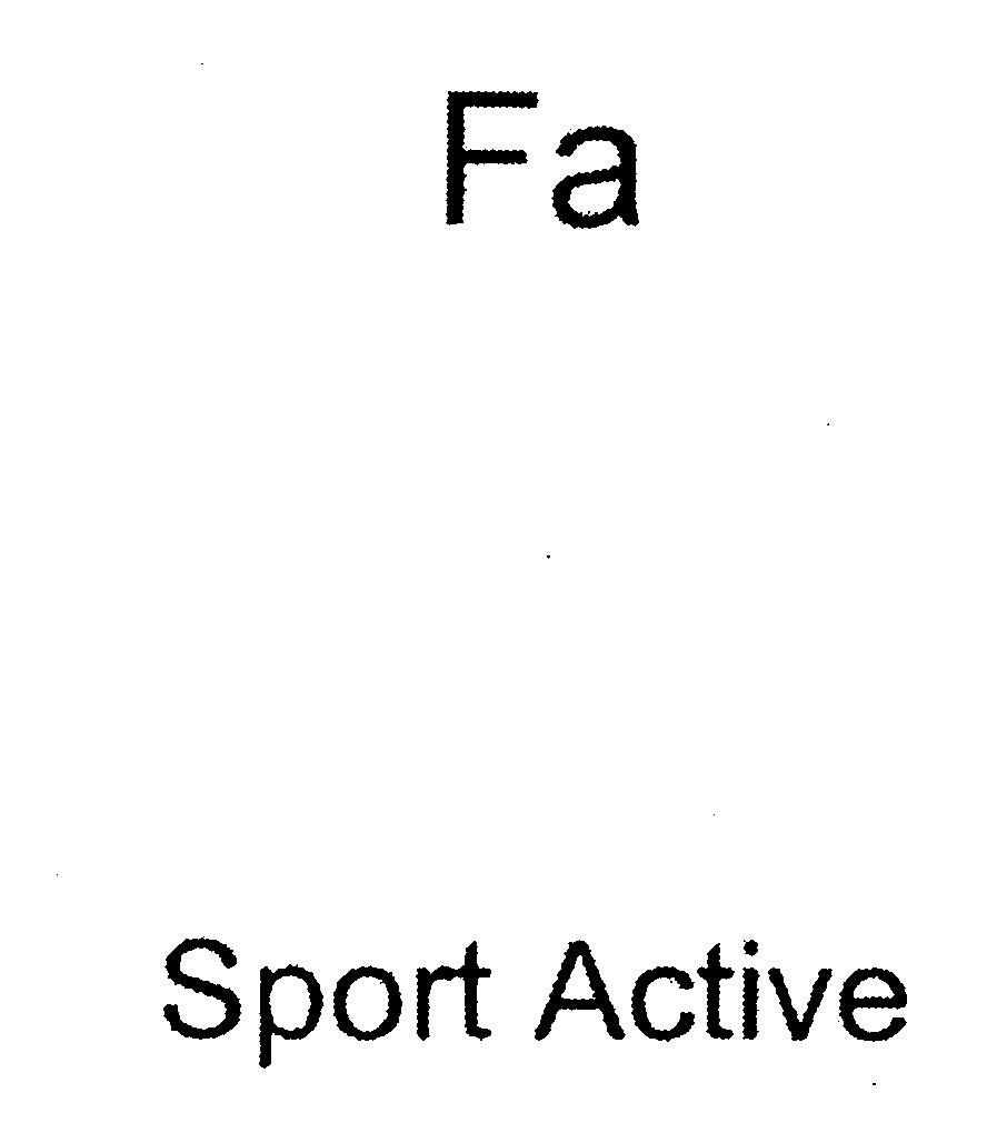 Paraqitja e markës Fa Sport Active