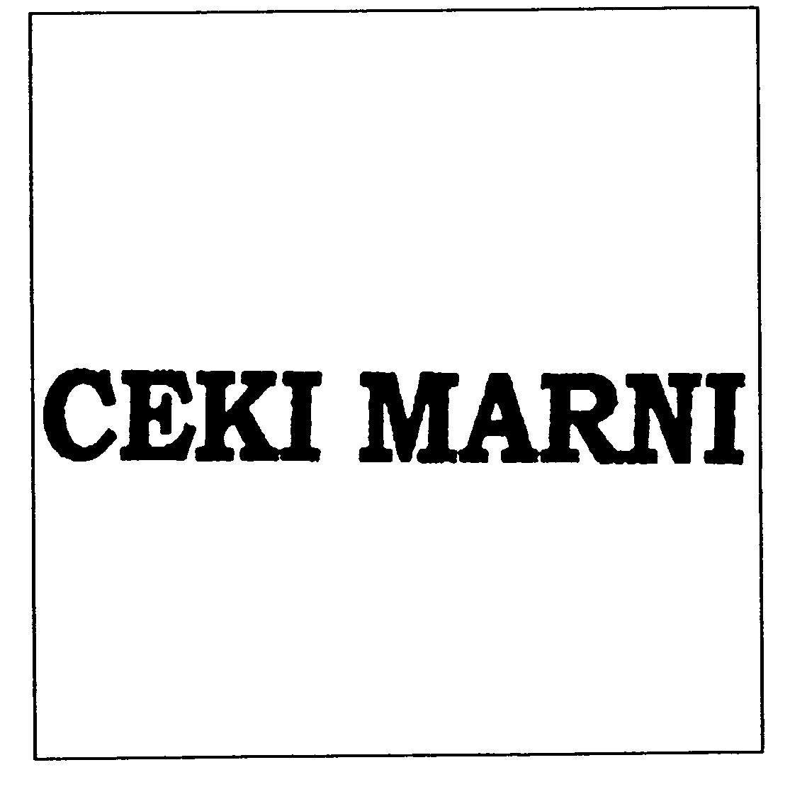 Paraqitja e markës CEKI MARNI