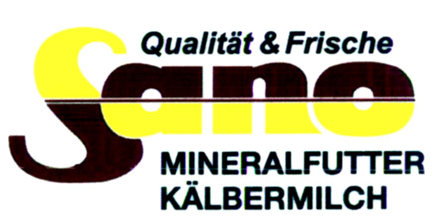 Paraqitja e markës Sano Qualitat & Frische MINERALFUTTER KALBERMILCH