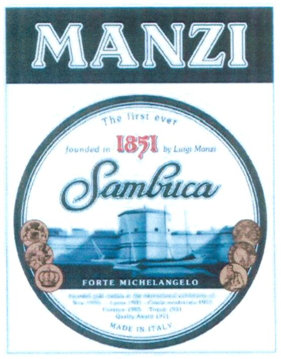 Paraqitja e markës MANZI Sambuca