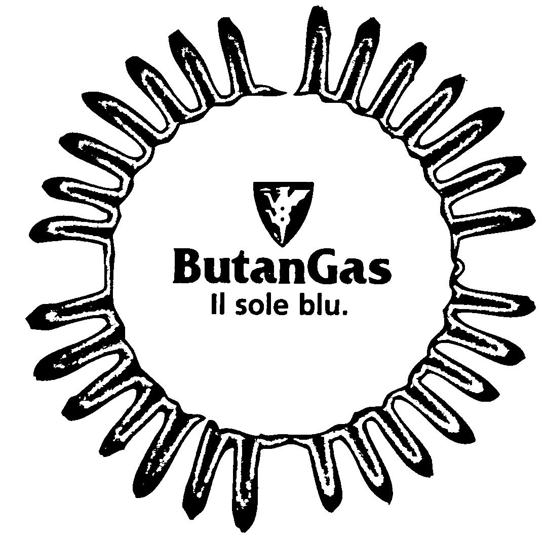 Paraqitja e markës ButanGas Il sole blu.
