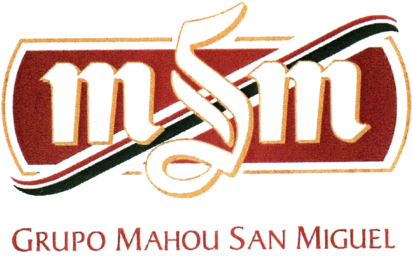Paraqitja e markës m & m GRUPO MAHOU SAN MIGUEL