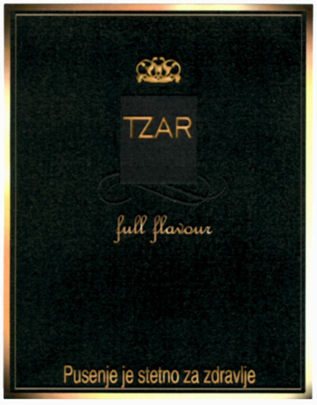 Paraqitja e markës TZAR full flavour