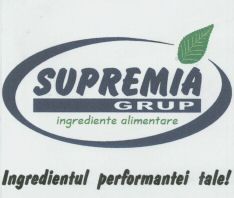 Paraqitja e markës SUPREMIA GRUP ingrediente alimentare Ingredientul perfomantei tale!
