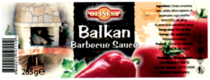 Paraqitja e markës OLINESA Balkan Barbecue Sauce