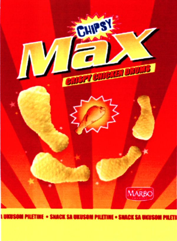 Paraqitja e markës CHIPSY MaX CRISPY CHICKEN DRUMS