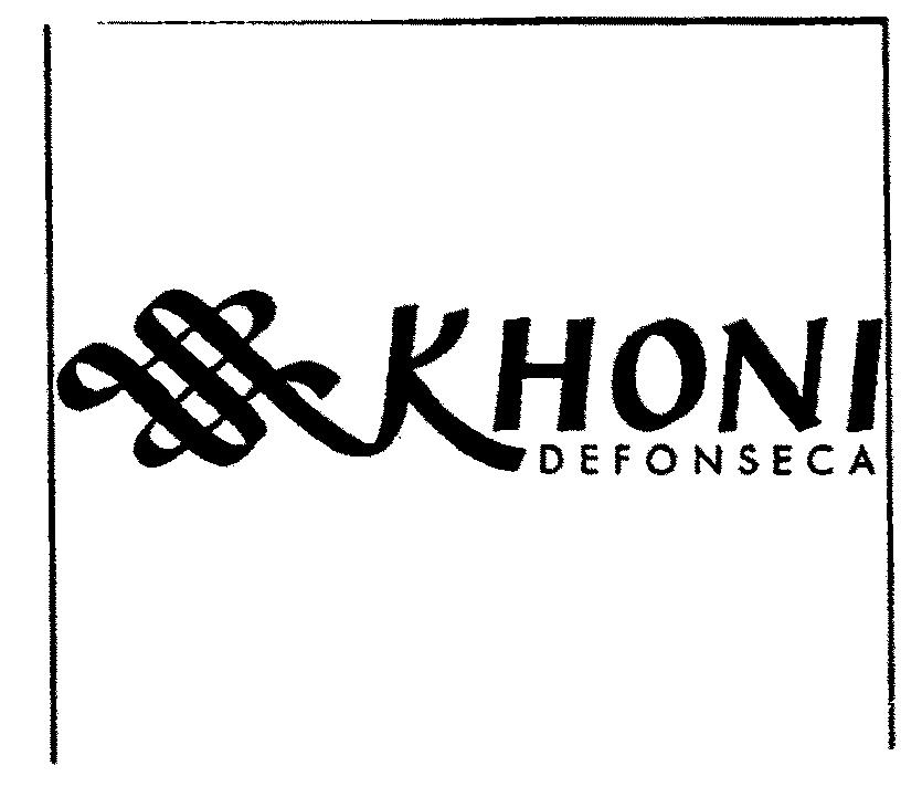 Paraqitja e markës KHONI DEFONSECA