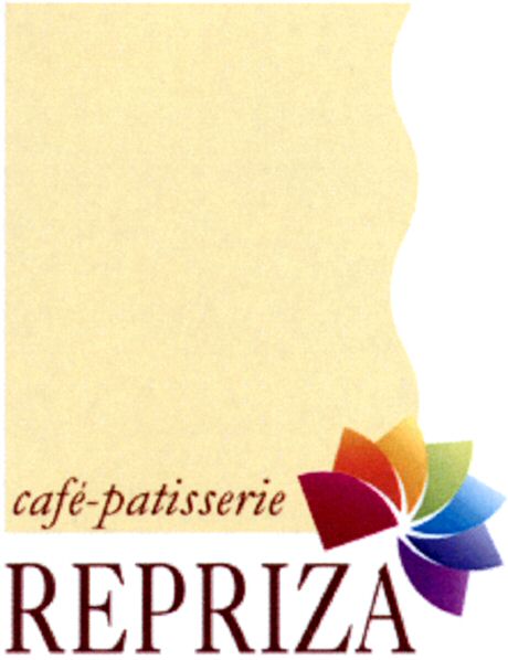 Paraqitja e markës cafe-patisserie REPRIZA