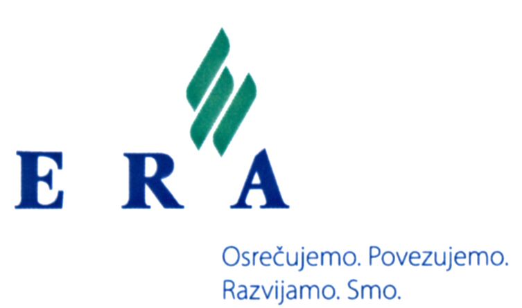 Paraqitja e markës E R A Osrecujemo. Povezujemo. Razvijamo. Smo.