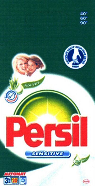 Paraqitja e markës Persil SENSITIVE Aloe Vera