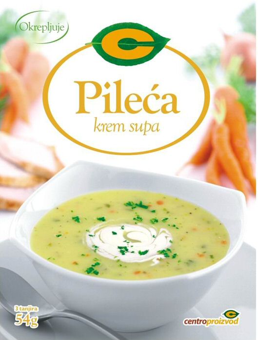 Paraqitja e markës Pileca krem supa