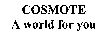 Paraqitja e markës COSMOTE A world for you