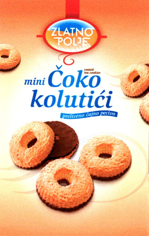 Paraqitja e markës ZLATNO POLJE mini Coko kolutici preliveno cajno pecivo
