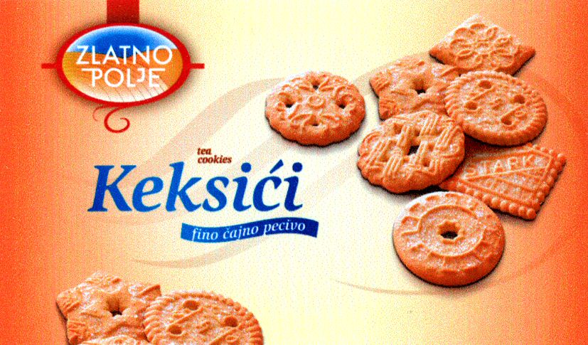 Paraqitja e markës ZLATNO POLJE Keksici fino cajno pecivo