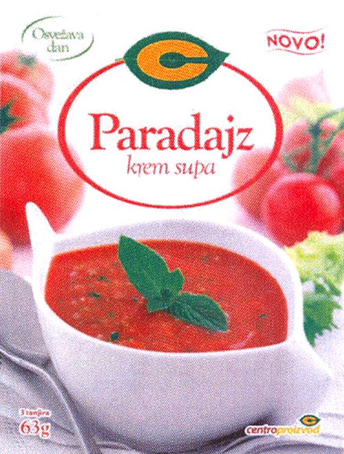 Paraqitja e markës Paradajz krem supa