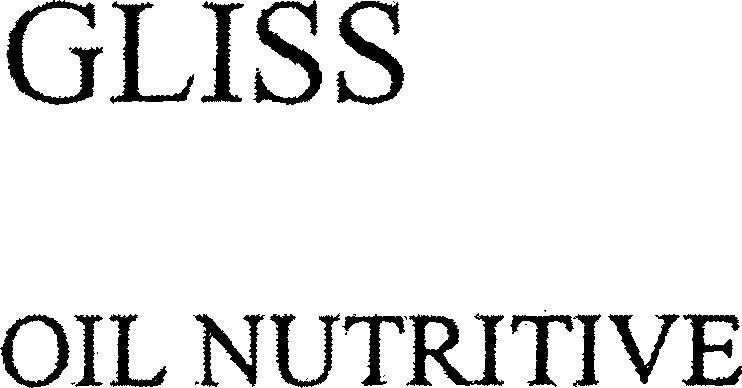 Paraqitja e markës GLISS OIL NUTRITIVE