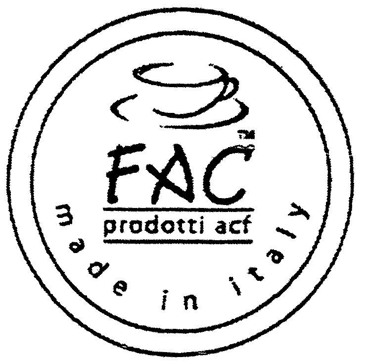 Paraqitja e markës FAC prodotti acf made in italy